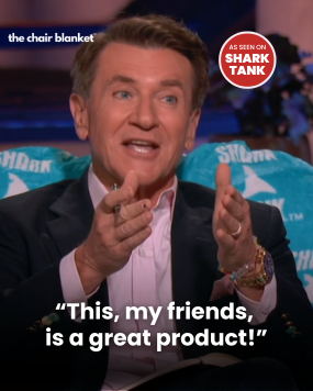ROBERT Herjavec says "This my friends is a great product!" about The Chair Blanket on Shark Tank on ABC.